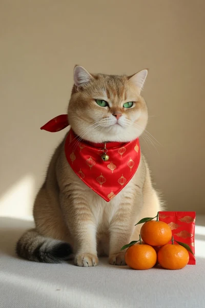 AI-generated Mochi in the Lucky look.