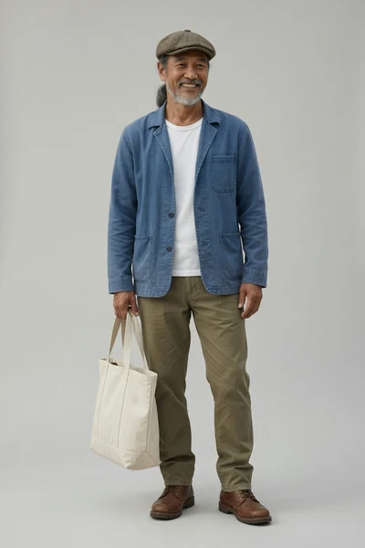 AI-generated Uncle Hock in the Shop Run look.